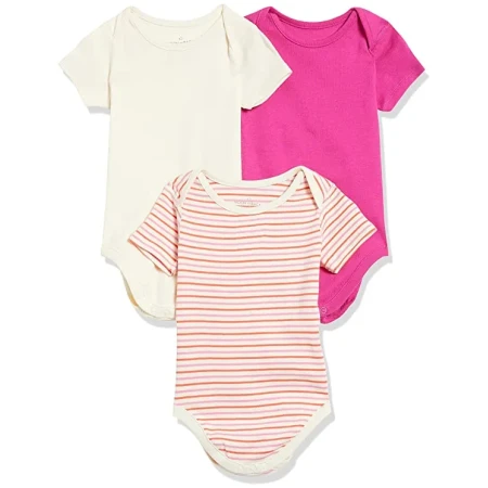Girls' 3-Pack Short Sleeve Bodysuits