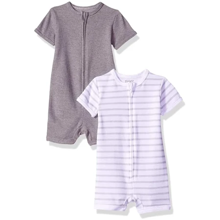 Hanes Ultimate Baby Zippin 2 Pack Rompers