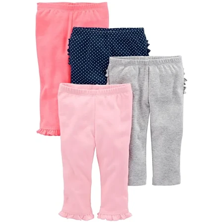Baby Girls' Pant, Pack of 4