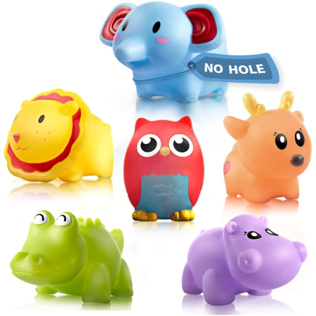 Hely Cancy Infant Bath Toys for 18 Months - No Hole Toys - Wild